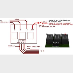 Relekort for Stort Str�mtrekk 12V 12V Maks 30A Tilbeh�r til 10440-00