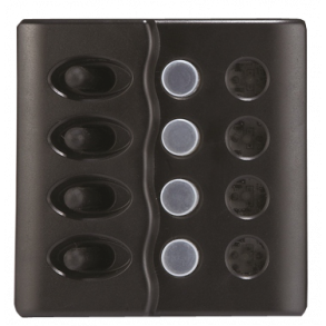 Bryterpanel gummiert 12/24V 