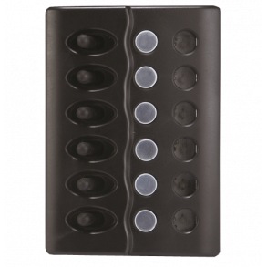 Bryterpanel gummiert 12/24V