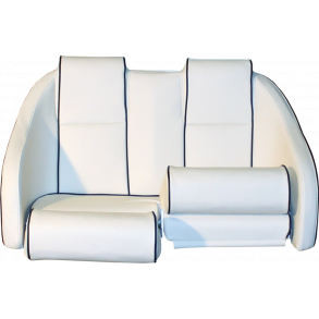 Bluesea Porto Sofa Twin 100 Im. Skinn Offwhite m/Bl Kjeder