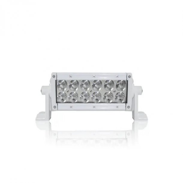 Dekkslyskaster LED 15cm 60W Hvit Spot- og spredelys 60W Vanntett IP69K 5136 Lumen