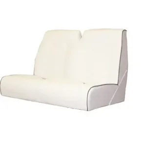 Bluesea Styrmann Sofa Imitert Skinn Offwhite m/Bl Kjeder.