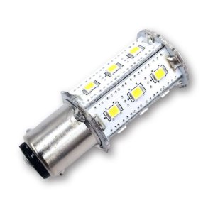 Megaled Lysp�re BAY15 Nav 18LED 3,2W 12/24V BAY15D sokkel 12/24V - 3,2W L 54mm x � 22 mm