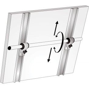 NOA Solcellepanelholder Justerbart m/fester