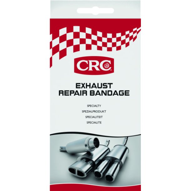 CRC Eksosbandasje Exhaust Repair, Bandage 130cm Epoxyimpregnert glassfiberbandasje Reparerer hull og
