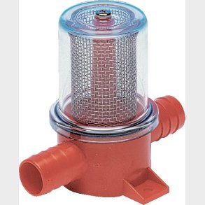 Ferskvannsfilter 12,5mm Slangestuss For lensepumper etc. 12,5 mm slangestuss