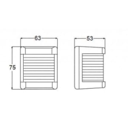 Hella Akterlanterne 12M Sort 