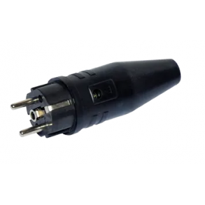 Stpsel Vanntett Schuko stpsel Vanntett Sort gummi