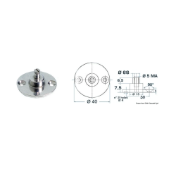 Beslag Gassdemper Mod. A Syrefast