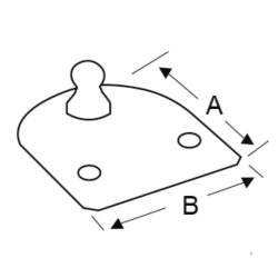 Beslag Gassdemper Mod. C Syrefast