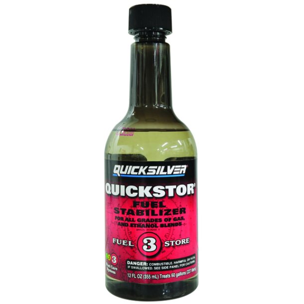 Quicksilver Quickstore Fuel Stabilizer bensintilsetning 355ml Tilsettes fr langtidslagring