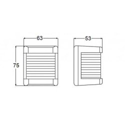 Hella Lanterne 2NM Topp Sort Hus 
