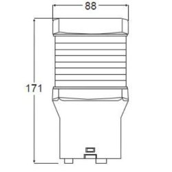 Hella Ankerlanterne 2NM Hy Type Hvitt Hus 