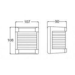 Hella Styrbord lanterne 20M Sort 