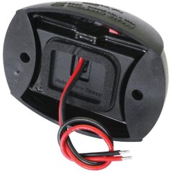 Hella Lanterne NaviLED Compact 2NM Babord Sort hus Klar LED 12/24V IP67 2NM