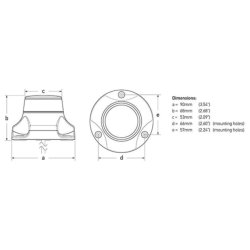Hella Lanterne NaviLED rundtlysene rd 2NM rattmerket sort