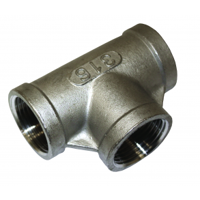 T-Stykke syrefast innvendige gjenger BSP rrgjenger AISI316 syrefast stl