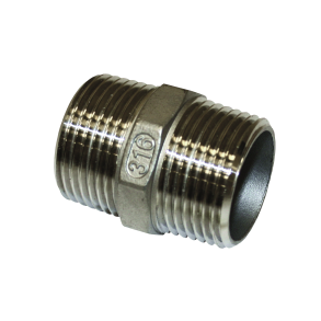 Ansatsnippel syrefast med utvendige gjenger BSP rrgjenger