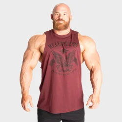 Relentless Cut Out Tank, Maroon