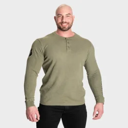 BB Thermal Henley, Washed Green