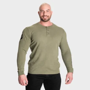 BB Thermal Henley, Washed Green