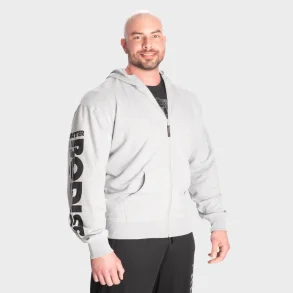 Standard Zip Hood, Light Grey Melange