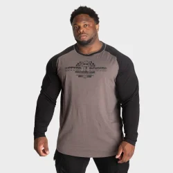 BB Raglan LS, Grey/Black