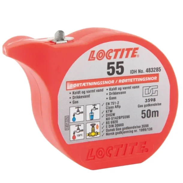 Loctite 55 Rrtettingsnor 50m 