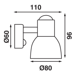 Btsystem Leselys Classic LED Krom 2,4W 12/24V