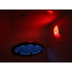 Hella EuroLED 130 Touch Hvitt/rdt Lys, Hvit 12/24V