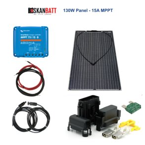 BT - Solcellepakke 130W Flex - Victron MPPT 10A