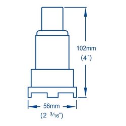 Whale Sil Rett 25/38mm Sil for lensepumpe Tilkobling 25mm og 38 mm Innebygd tilbakeslagsventil