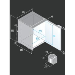 Vitrifrigo 42L Kjleskap Airlock.