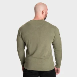 BB Thermal Henley, Washed Green