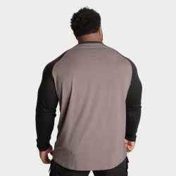 BB Raglan LS, Grey/Black