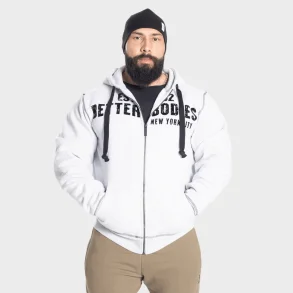 Graphic Hoodie, Light Grey Melange