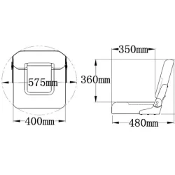 Sailcroft Btstol S40 Bl og Gr Nedfellbar m/Diamond Sm