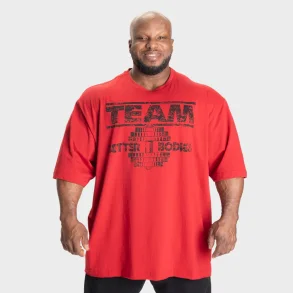 Team Pump Cover Iron Tee, Chili Red