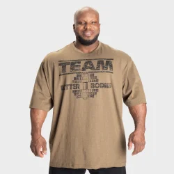 Team Pump Cover Iron Tee, Army Green Melange 4XL