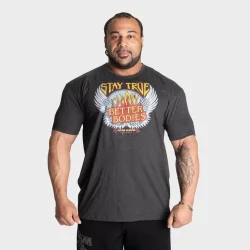 Stay True Standard Tee, Dark Grey Melange 5XL