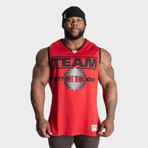 Iron Mesh Tank, Chili Red