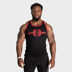 Dumbbell T-Back, Black/Red