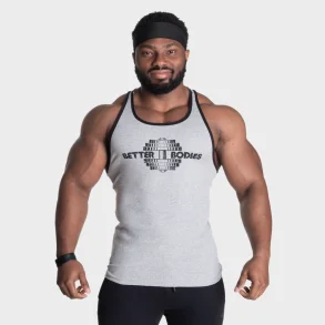Dumbbell T-Back, Grey Melange