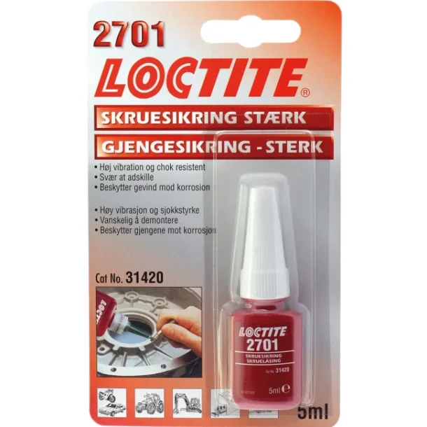 Loctite 2701 Gjengelsing 5ml 