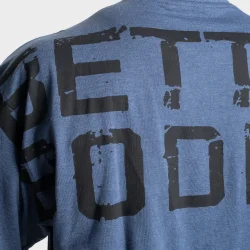 Skull Union Iron Tee, Sky Blue Melange