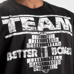 Team Pump Cover Iron Tee, Black