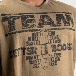 Team Pump Cover Iron Tee, Army Green Melange 4XL