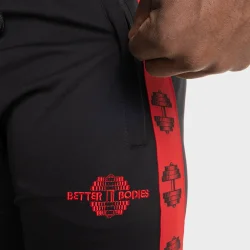 Bronx Track Pants, Black/Red