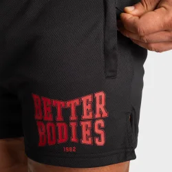 1982 Mesh Shorts, Black/Red