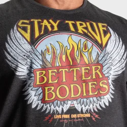Stay True Standard Tee, Dark Grey Melange 5XL